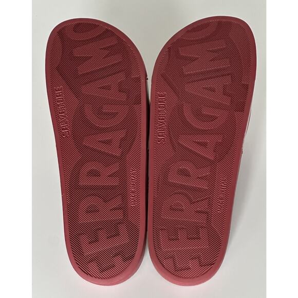 NIB Salvatore Ferragamo Groove Men\'s Rubber Slide Sandals Red 13 US 0751899 IT main image 8